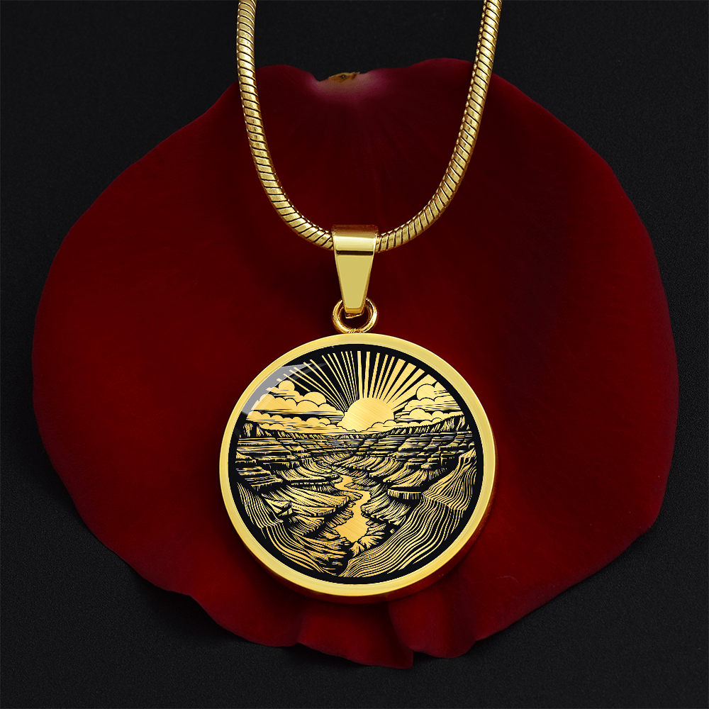 Grand Canyon Necklace – National Park Landscape Pendant