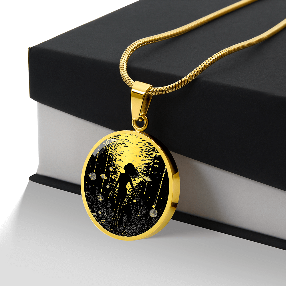 Scuba Diving Necklace – Female Diver Pendant Jewelry