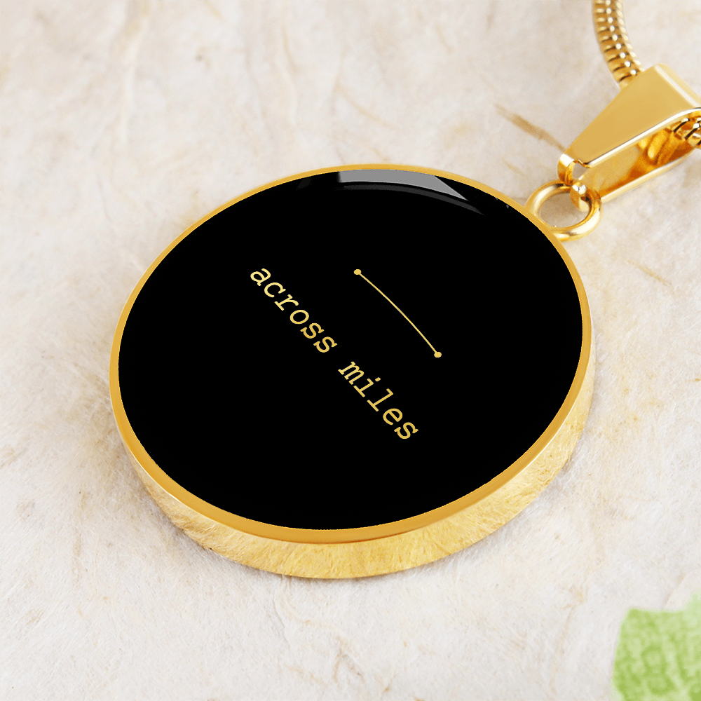Across Miles Necklace (Black Edition) – A Quiet Reminder When Distance Feels Heavy