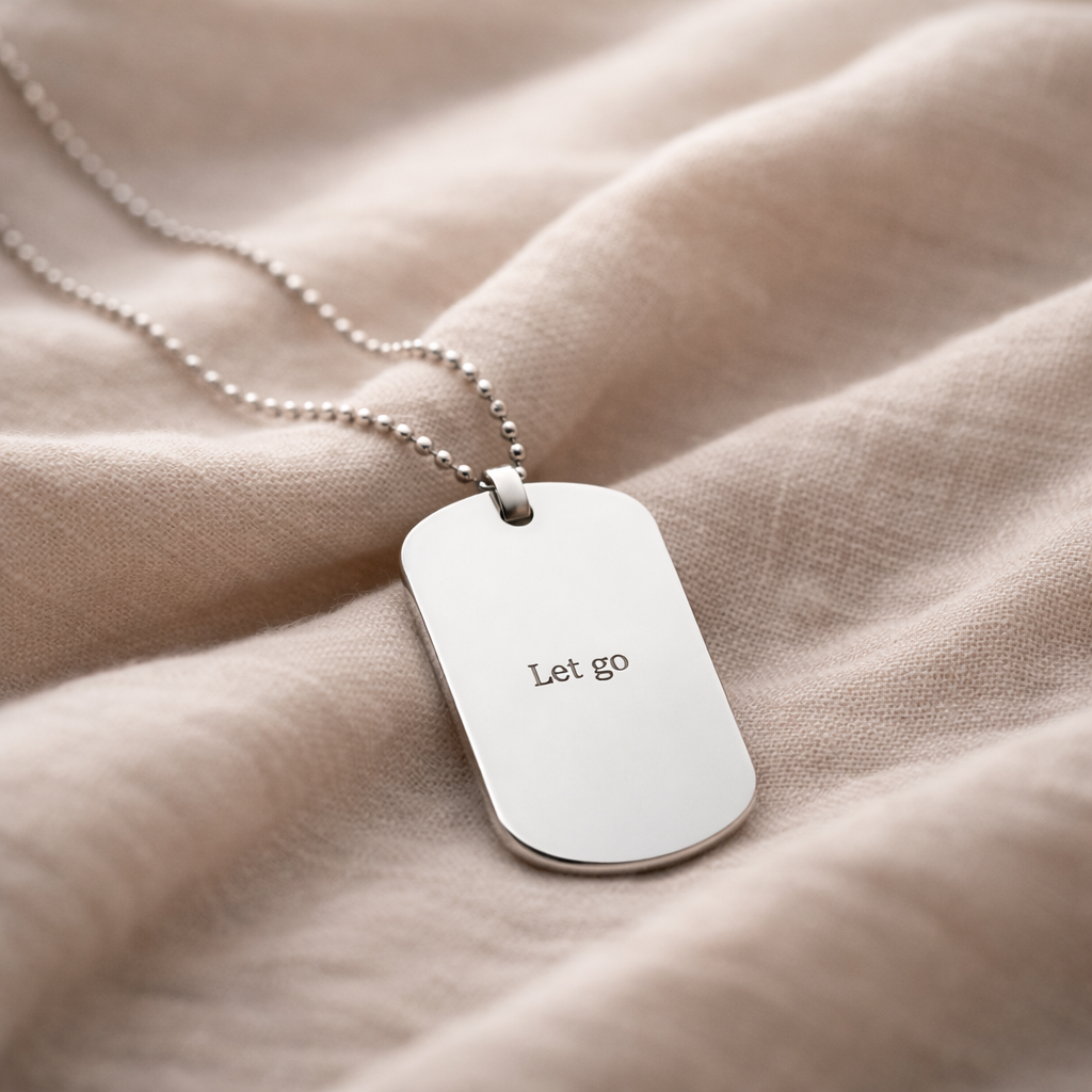 symbolic necklace representing memories after a breakup
