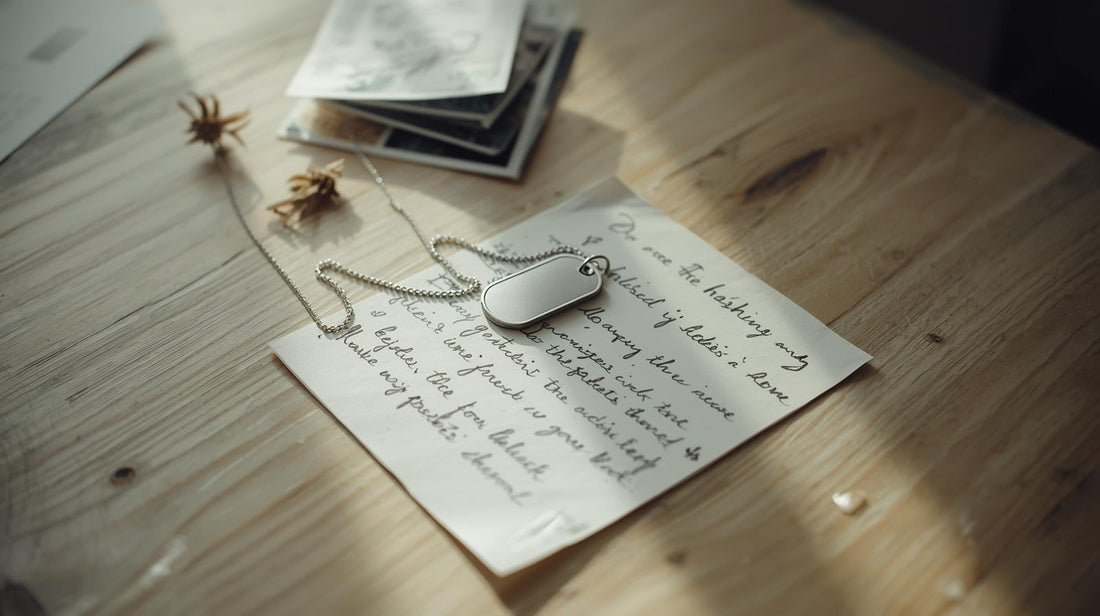 handwritten letter with a personalized keepsake for long distance relationship