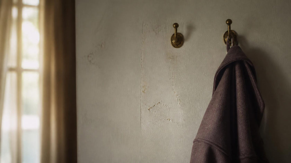 Single coat hanging on wall hook with empty hook beside it, symbolizing feeling easily replaced by ex's new partner