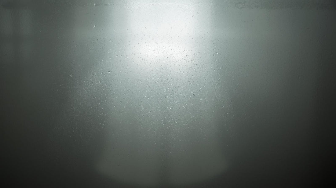 frosted mirror symbolizing emotional numbness