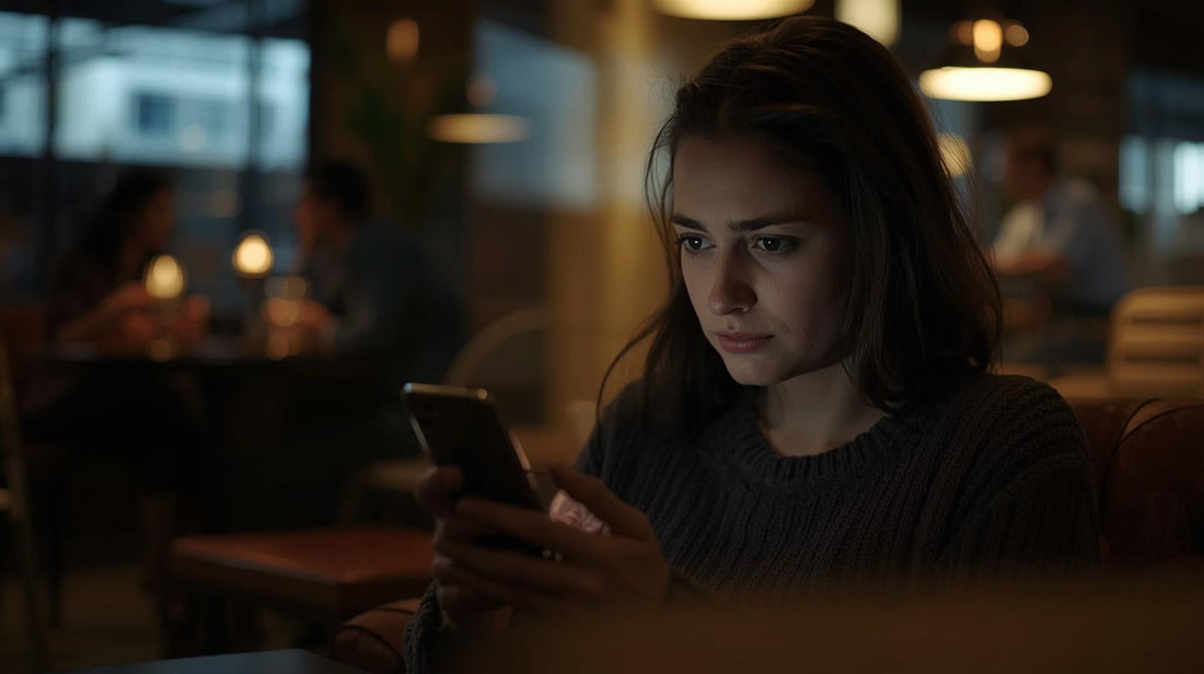 Person scrolling and wondering if their ex found someone better