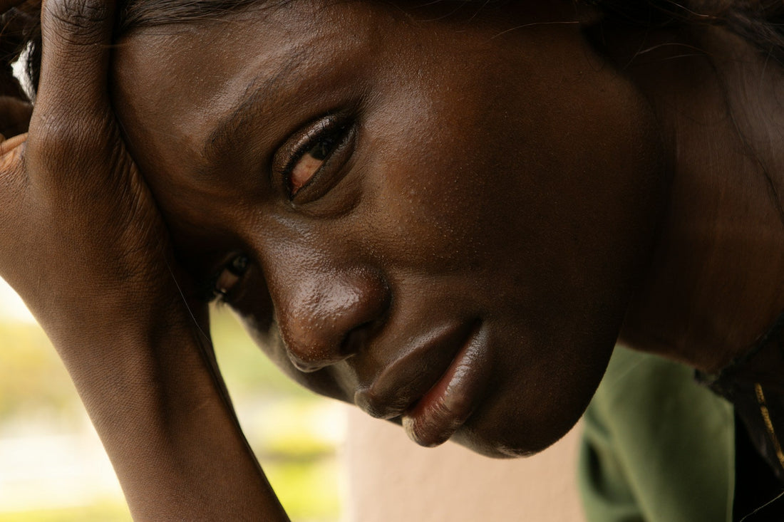 Distressed woman worrying whether her boyfriend will cheat again after a previous betrayal