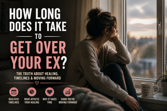 Woman looking out window thinking about breakup recovery and how long it takes to get over an ex