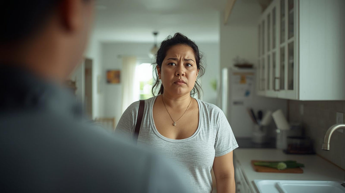 Woman doubting what she is being told about drinking