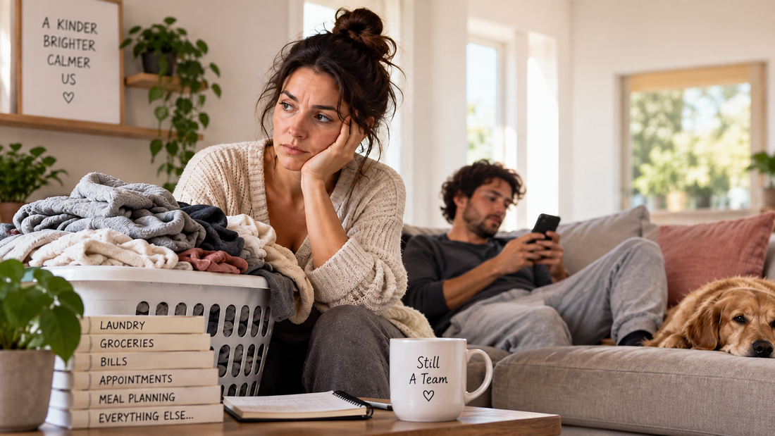 Partner feeling overwhelmed by unequal responsibility and mental load in an ADHD relationship
