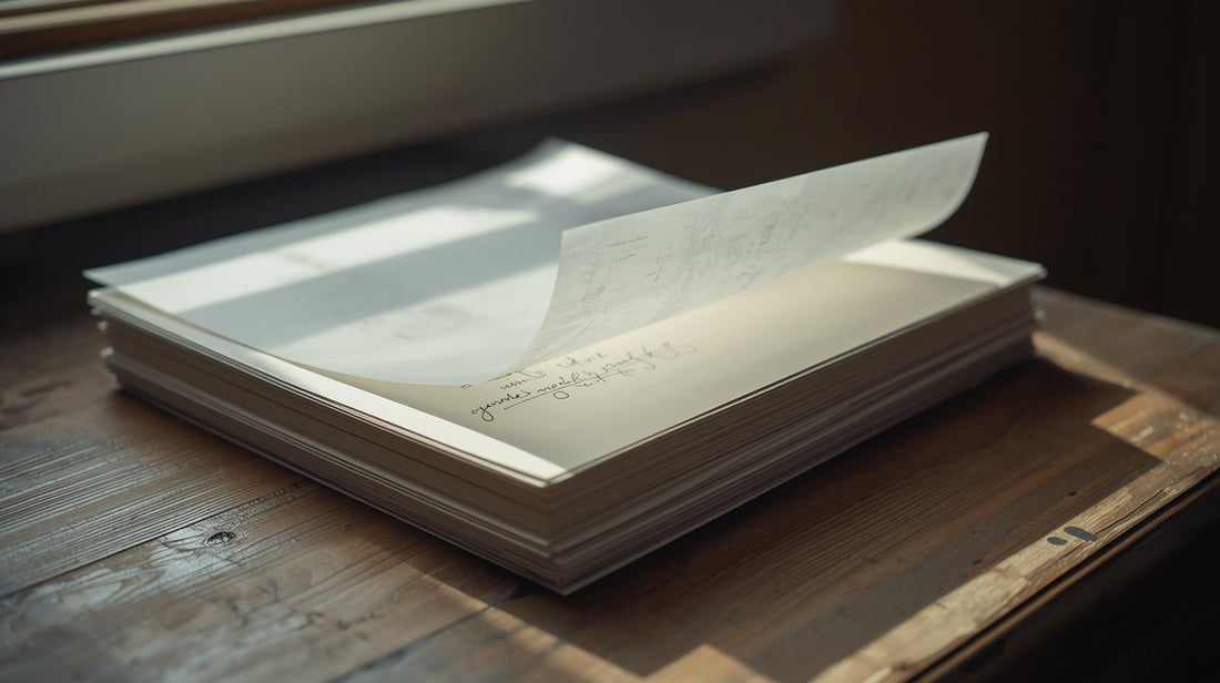 Stacked tracing paper layers symbolizing identity healing in layers rather than regression