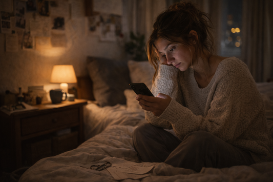 woman on her phone wondering about her long distance relationship