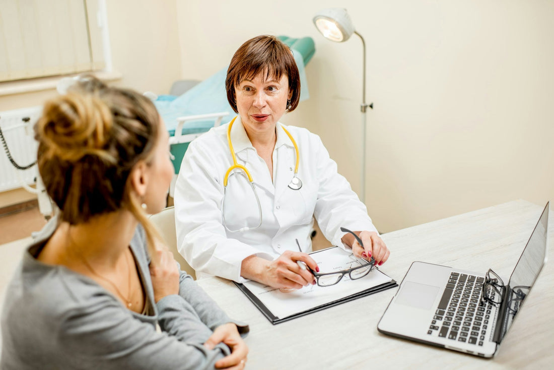 Woman discussing testosterone treatment and low sexual desire with a healthcare professional