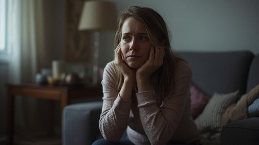 Woman alone, uncertain who she is without taking care of someone else.