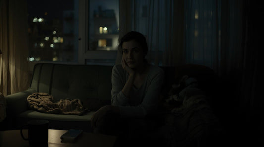 Person sitting alone in a dim apartment at night reflecting after a breakup, capturing the quiet grief and emotional disorientation that follows losing a deep relationship.