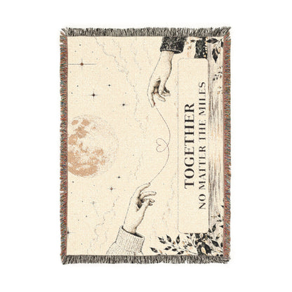 Together No Matter the Miles – Woven Cotton Blanket