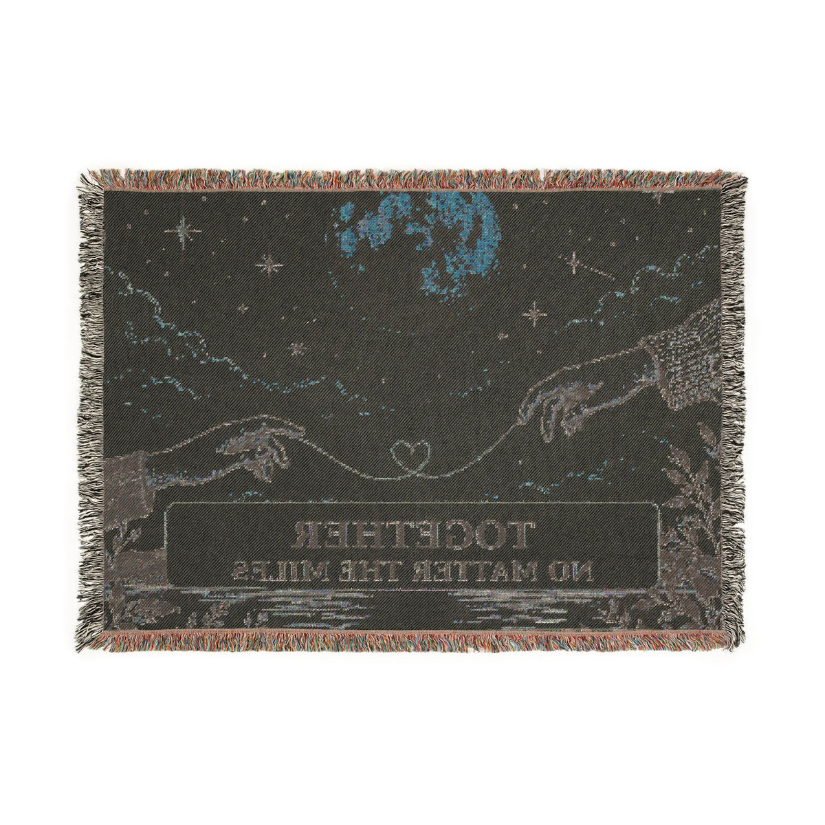 Together No Matter the Miles – Woven Cotton Blanket