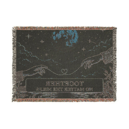 Together No Matter the Miles – Woven Cotton Blanket