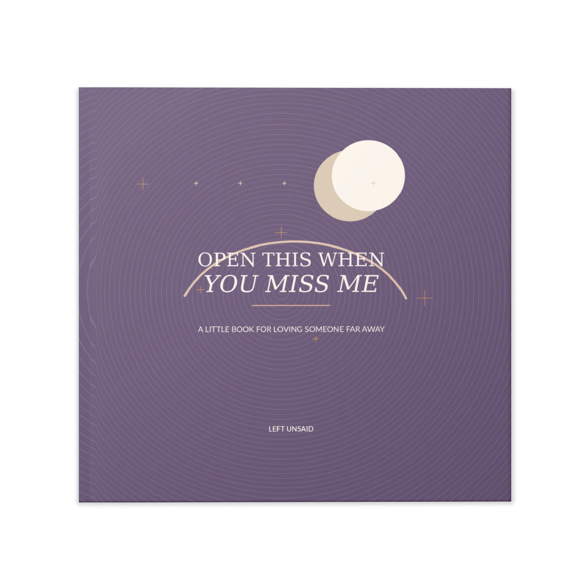 Open This When You Miss Me Hardcover Photo Book