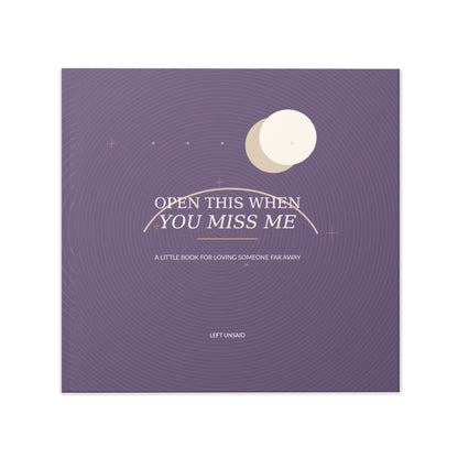 Open This When You Miss Me Hardcover Photo Book