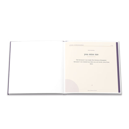 Open This When You Miss Me Hardcover Photo Book