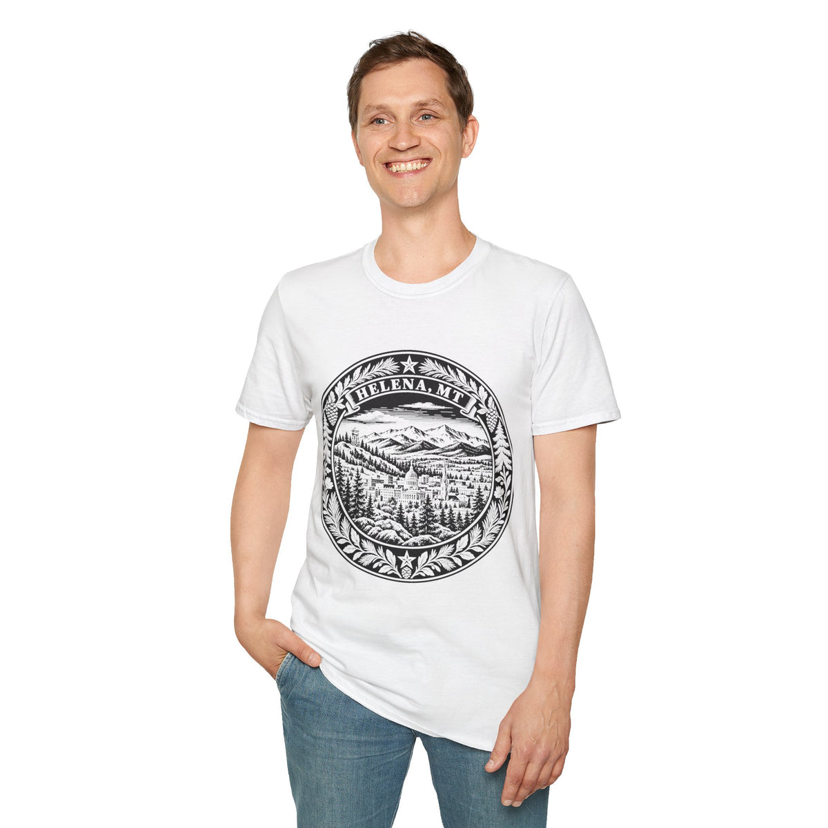 Montana Mountain T-Shirt – Helena MT Vintage Graphic Tee
