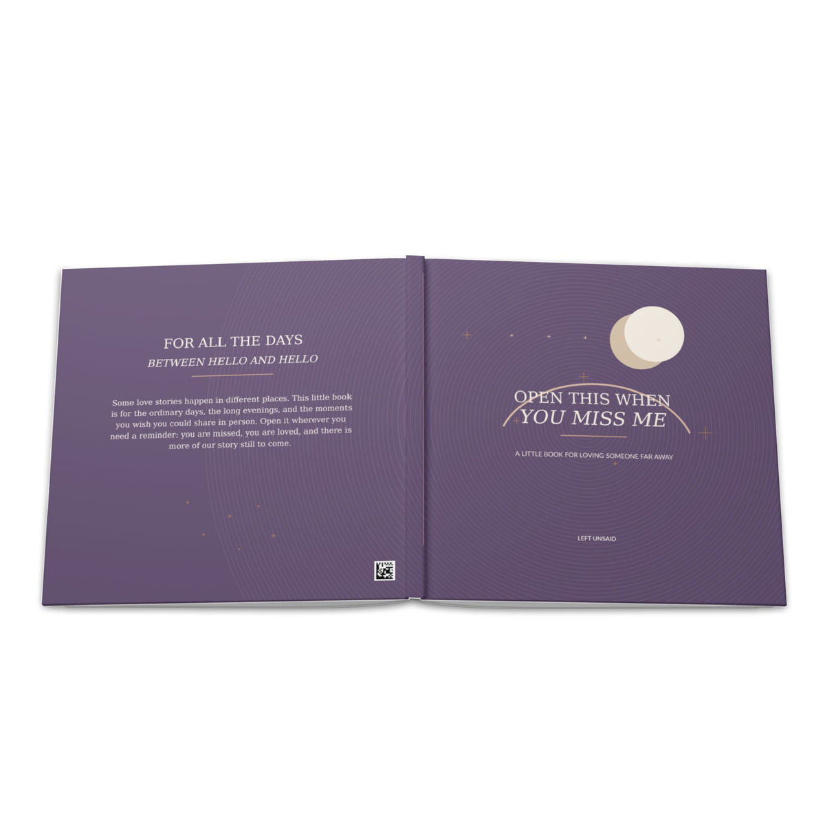 Open This When You Miss Me Hardcover Photo Book