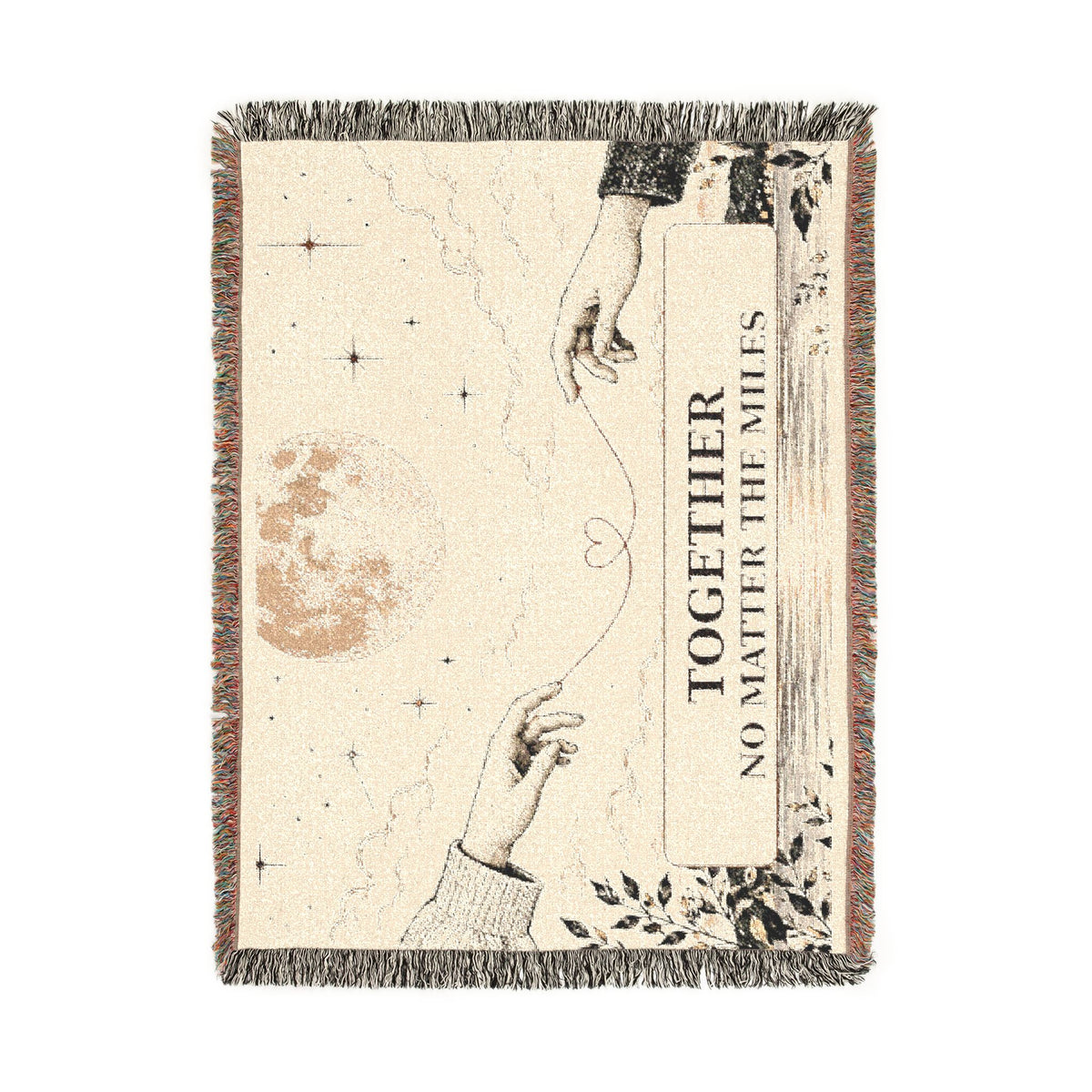 Together No Matter the Miles – Woven Cotton Blanket