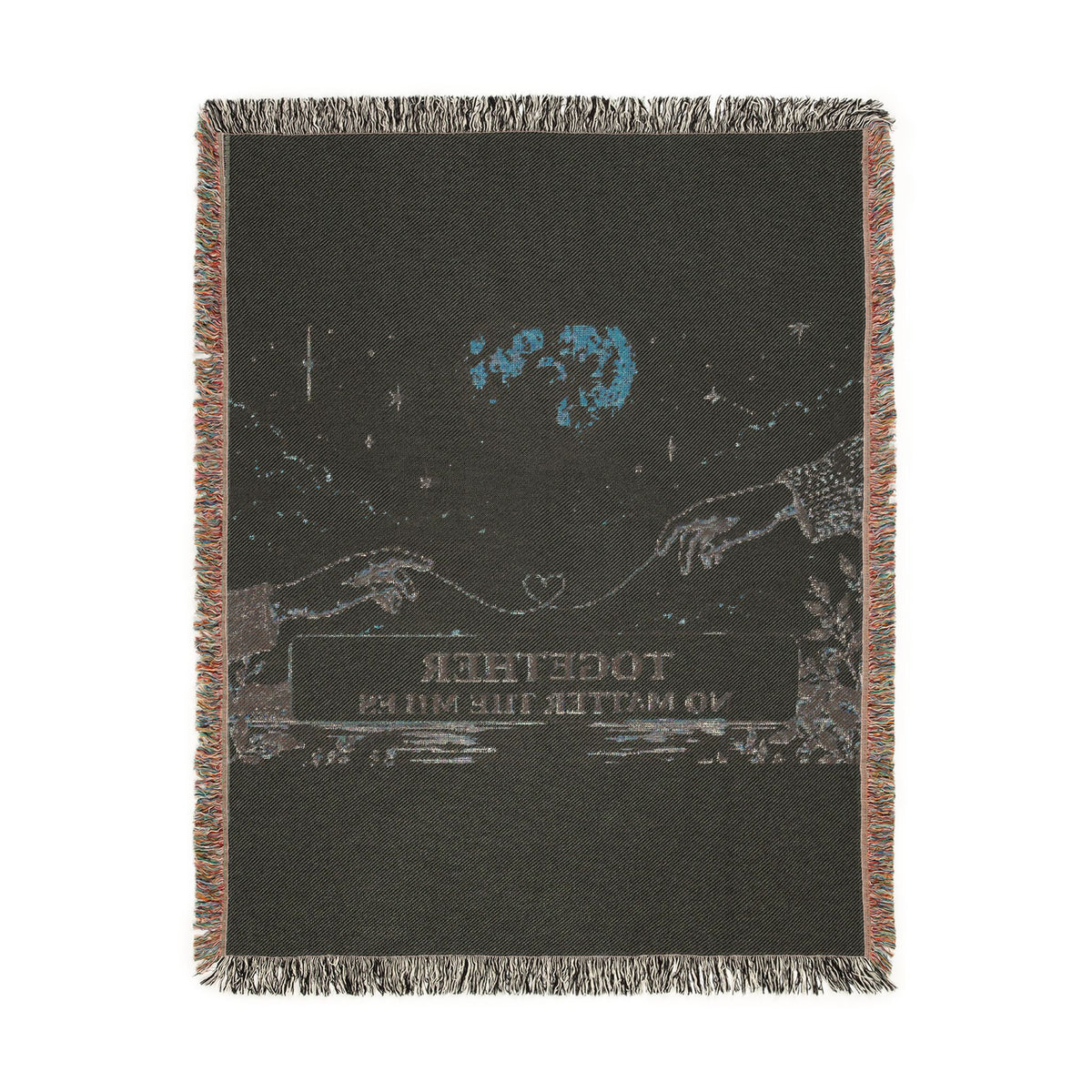 Together No Matter the Miles – Woven Cotton Blanket