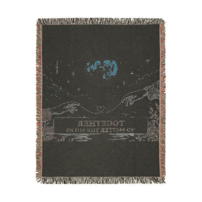 Together No Matter the Miles – Woven Cotton Blanket