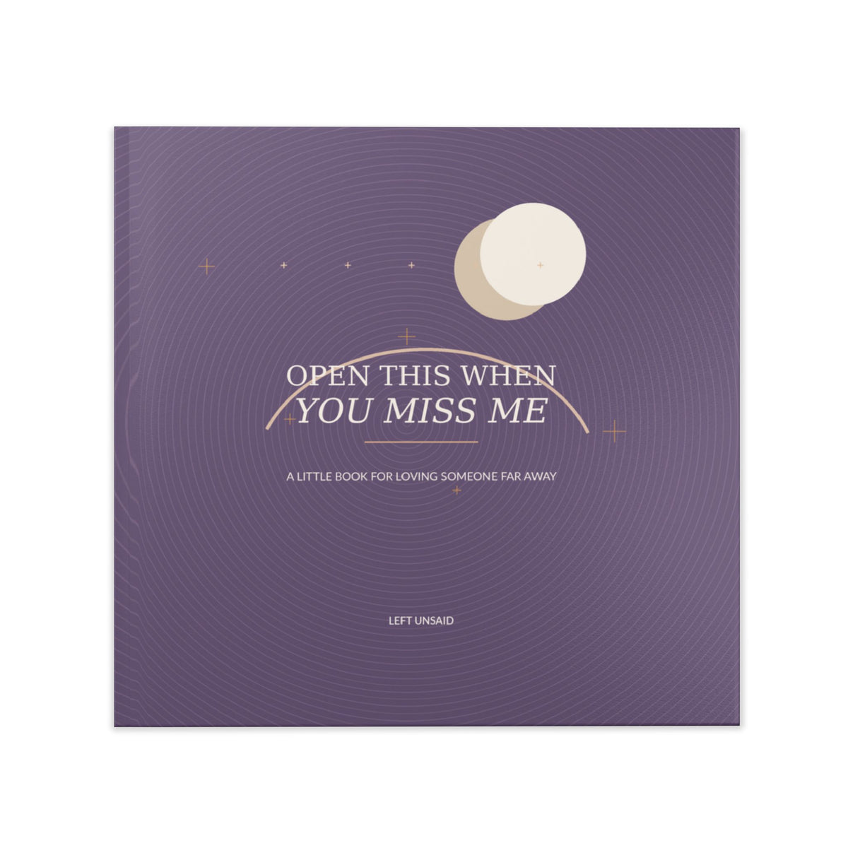 Open This When You Miss Me Hardcover Photo Book