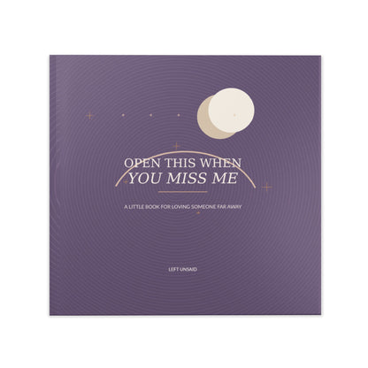 Open This When You Miss Me Hardcover Photo Book