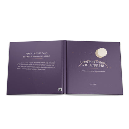 Open This When You Miss Me Hardcover Photo Book