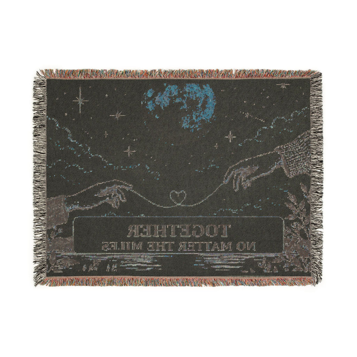 Together No Matter the Miles – Woven Cotton Blanket