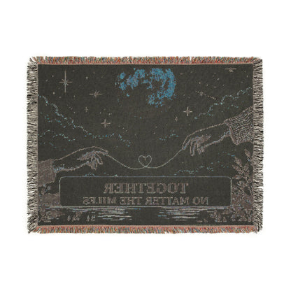 Together No Matter the Miles – Woven Cotton Blanket