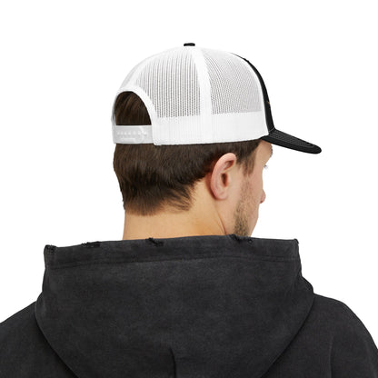 white mesh trucker hat