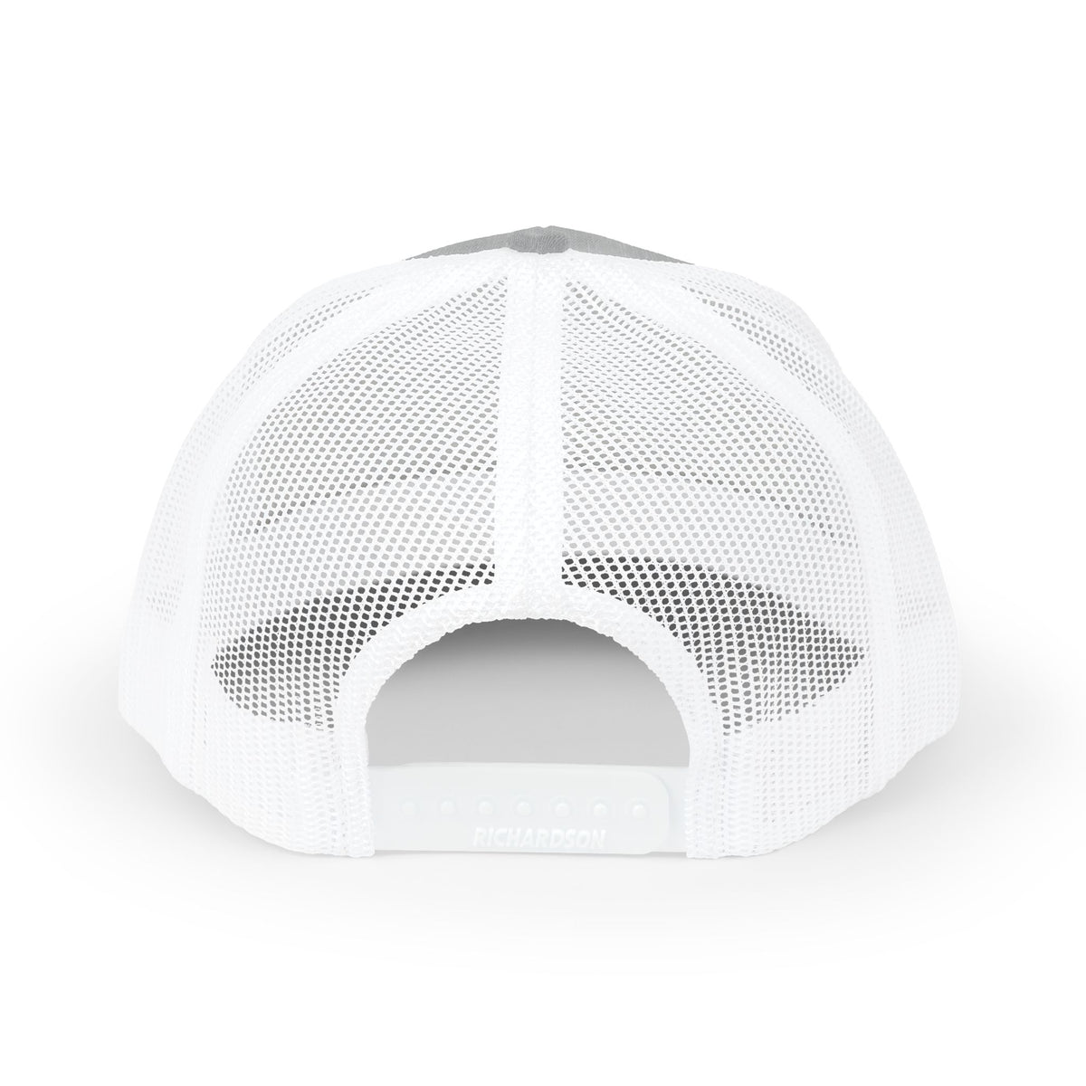 White mesh cap on a white background