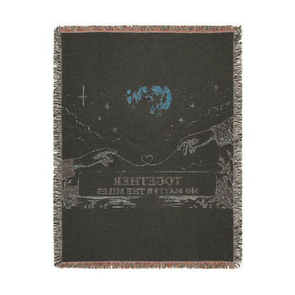 Together No Matter the Miles – Woven Cotton Blanket
