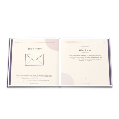 Open This When You Miss Me Hardcover Photo Book