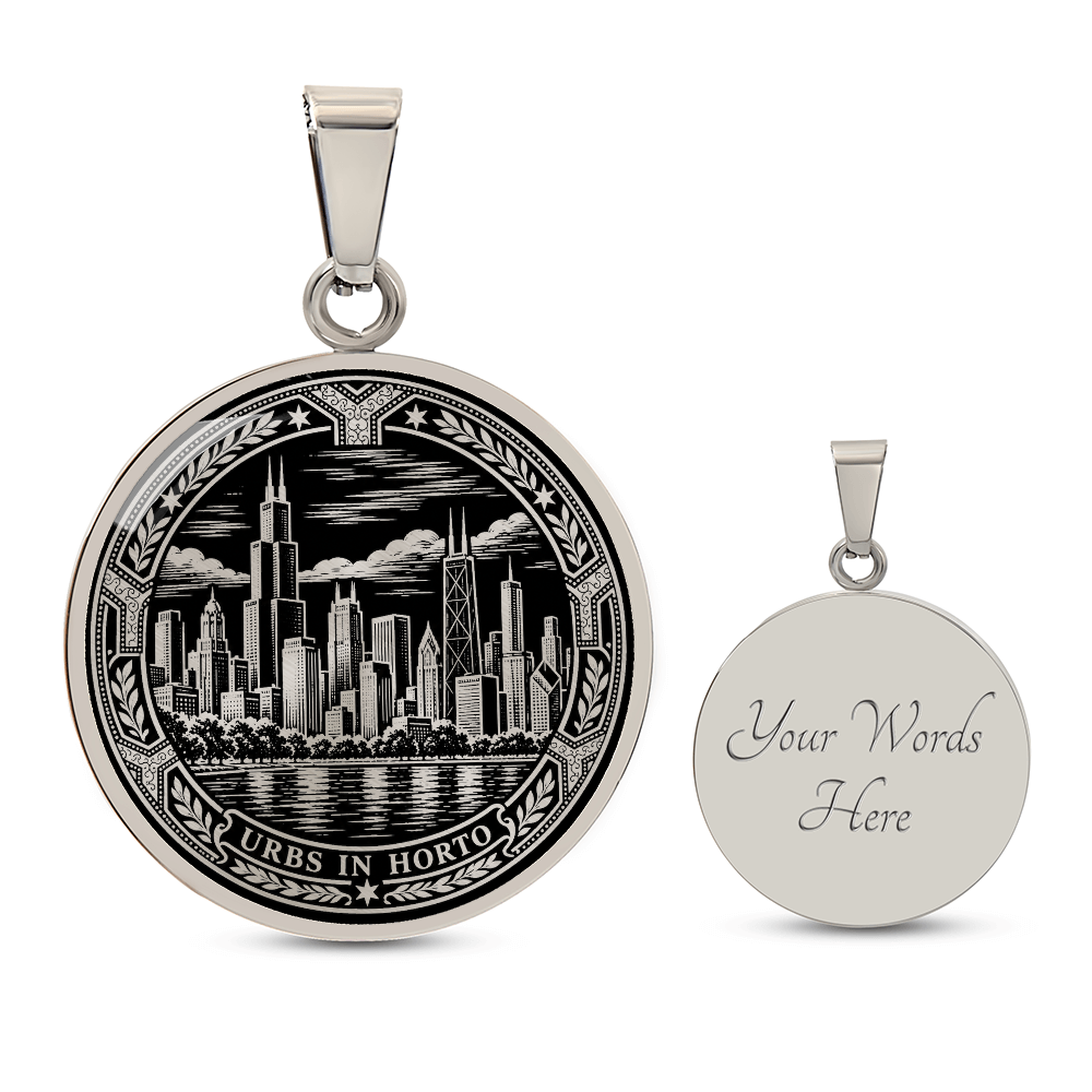 Chicago Skyline Necklace – City in a Garden Pendant
