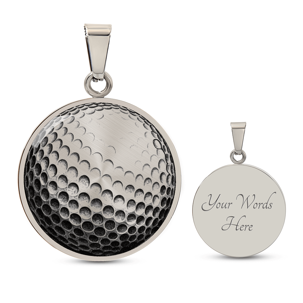 Golf Ball Necklace – Personalized Pendant for Golf Lovers