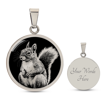 Squirrel Necklace – Gold & Silver Woodland Wildlife Pendant