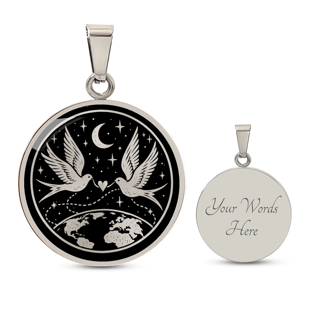 Long Distance Relationship Dove Necklace – Under the Same Sky