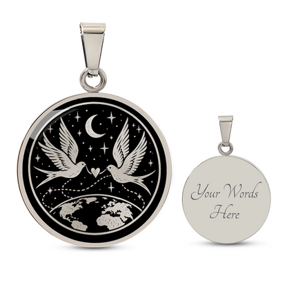 Long Distance Relationship Dove Necklace – Under the Same Sky