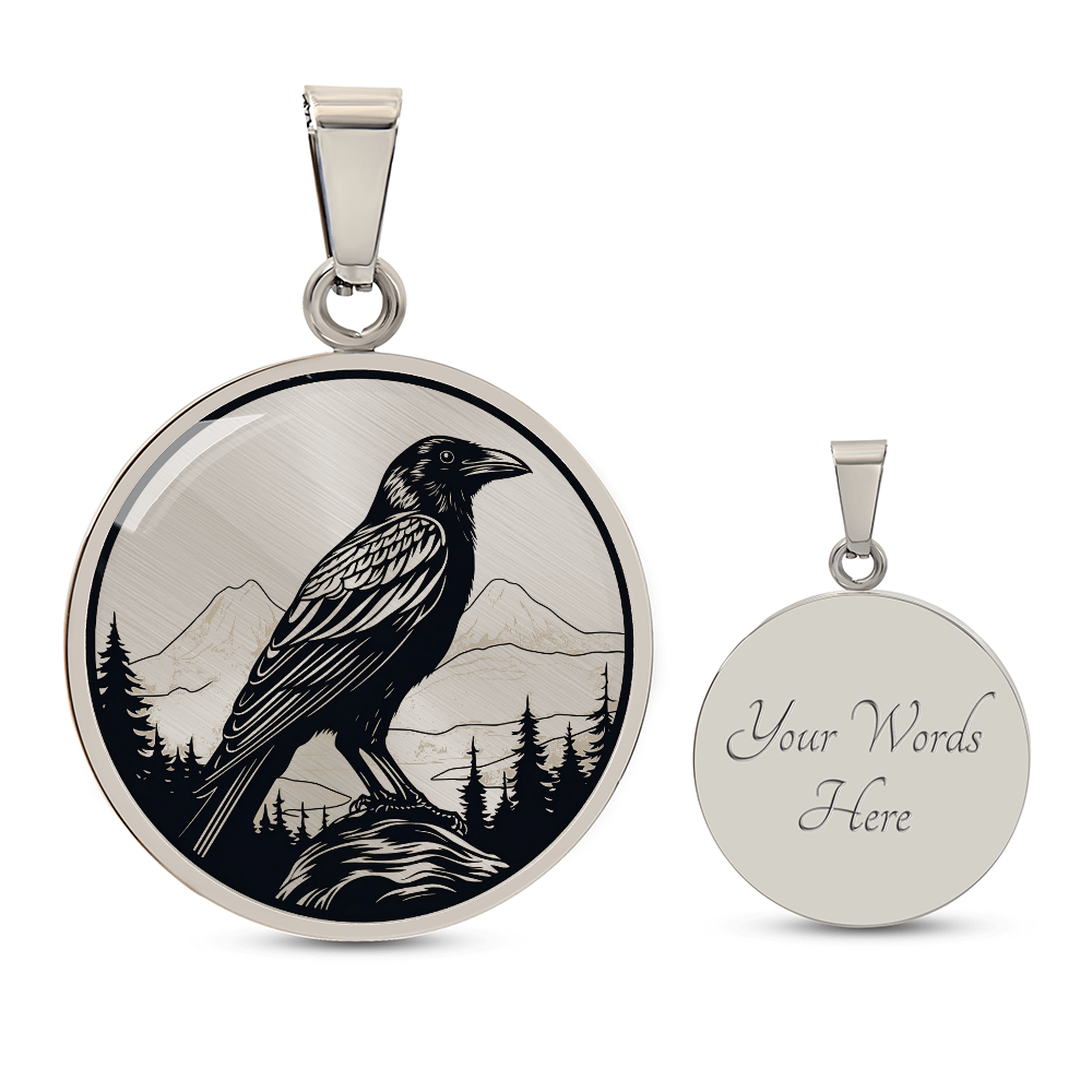 Raven Necklace – Gothic Crow & Raven Pendant Jewelry