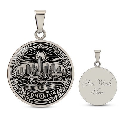 Edmonton Skyline Necklace – Alberta City Pendant