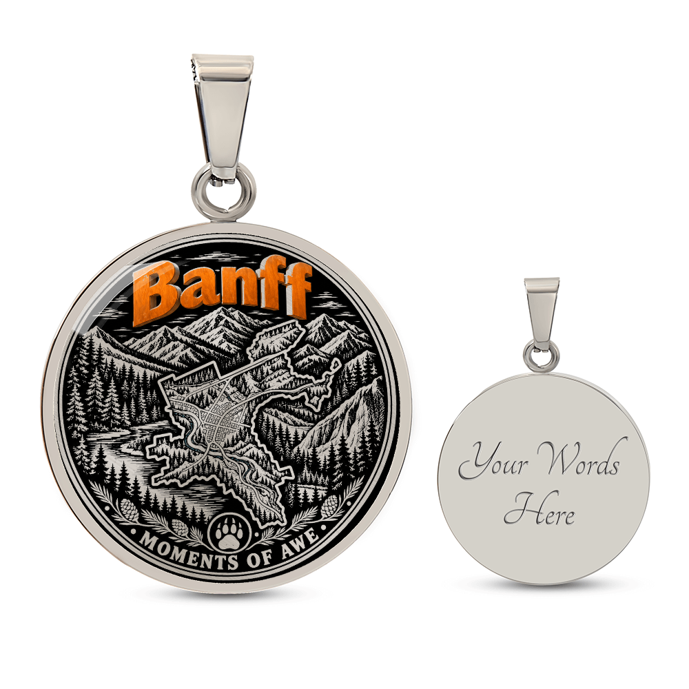 Banff Mountain Necklace – Canadian Rockies Nature Pendant