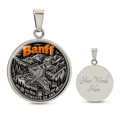 Banff Mountain Necklace – Canadian Rockies Nature Pendant