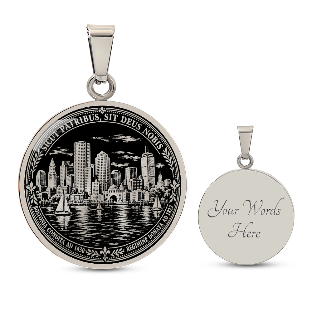 Boston Skyline Necklace – Historic Harbor Pendant