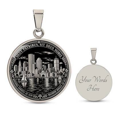 Boston Skyline Necklace – Historic Harbor Pendant