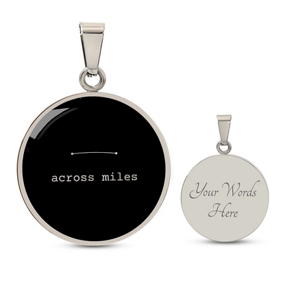 Across Miles Necklace (Black Edition) – A Quiet Reminder When Distance Feels Heavy