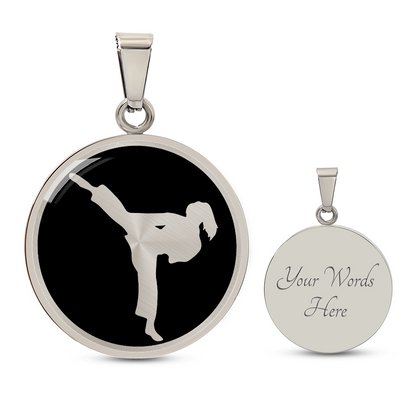 Karate Girl Necklace – Martial Arts Pendant Jewelry